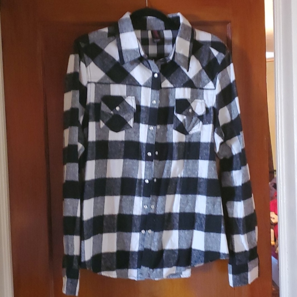 XL Urban groove plaid shirt